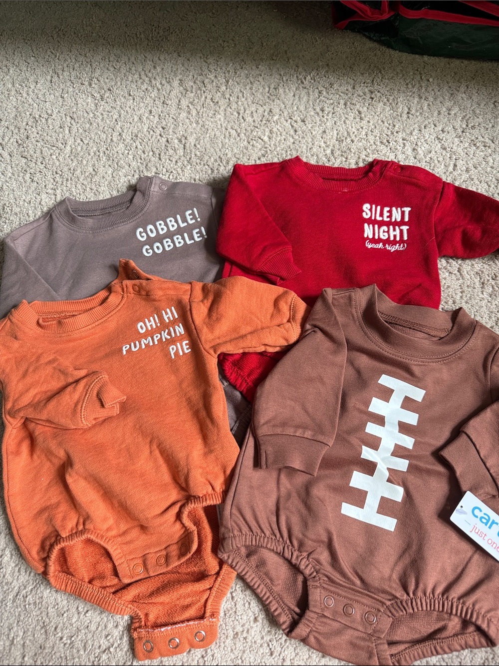 Baby Seasonal Graphic Bodysuit Set - little planet size 3 months